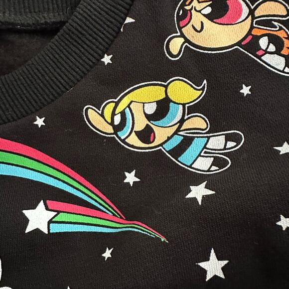 NEW Dolls Kill x Powerpuff Girls Crop Sweatshirt Graphic Cartoon Network Rare - Picture 4 of 6